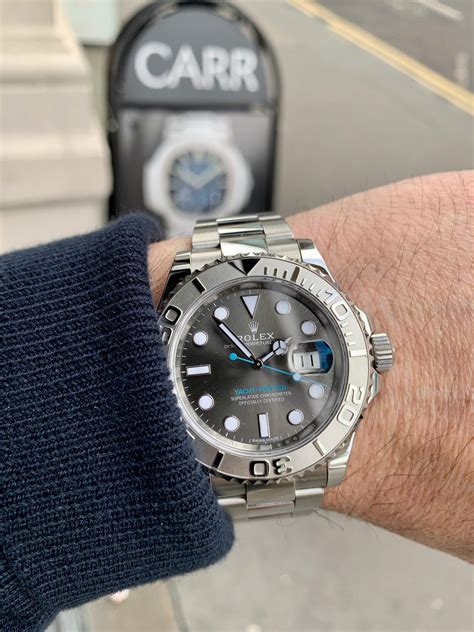 rolex stainless and platinum yachtmaster|Rolex yacht master platinum price.